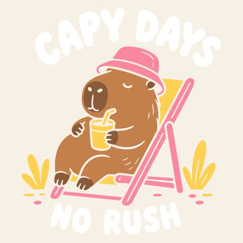 Capy Days No Rush Capybara