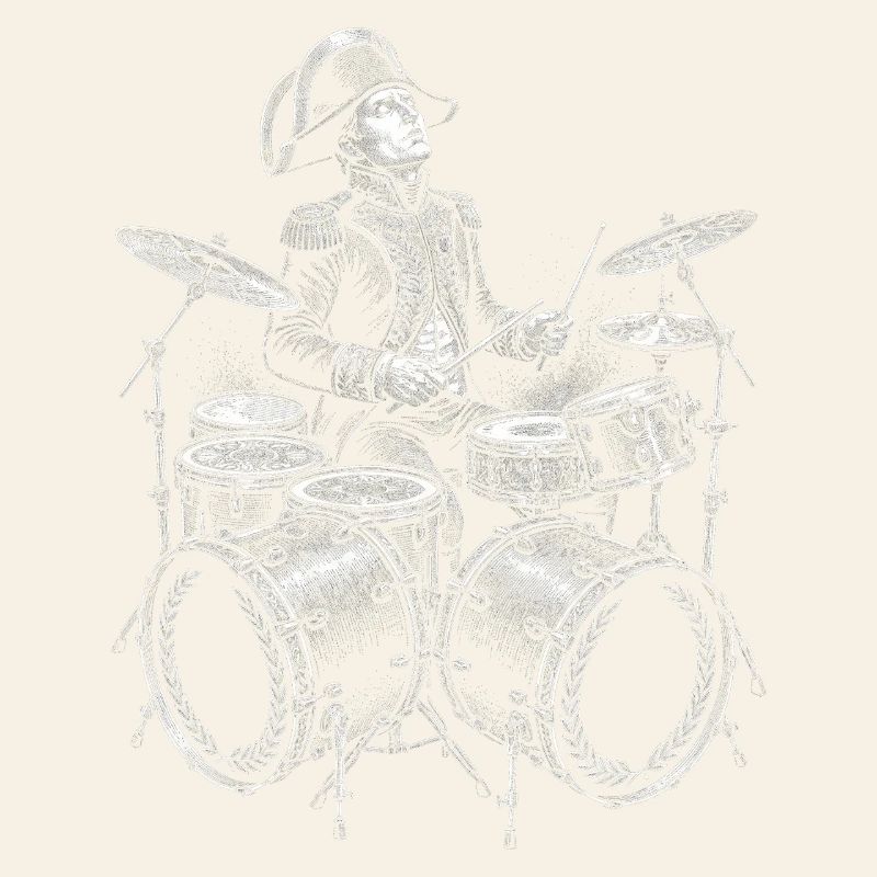 Napoleon plays drums.
