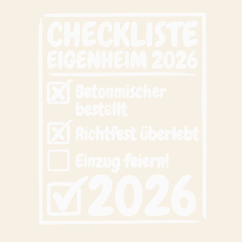 Checkliste Eigenheim 2026 Hausbau