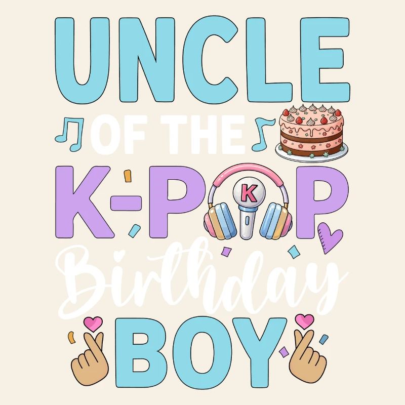 Oncle du garçon anniversaire de la K-Pop