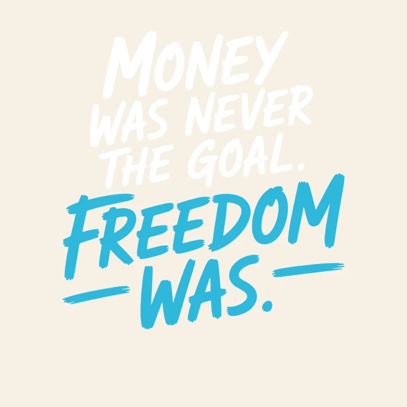 Objectif financier Esprit de liberté Entrepreneur Liberté