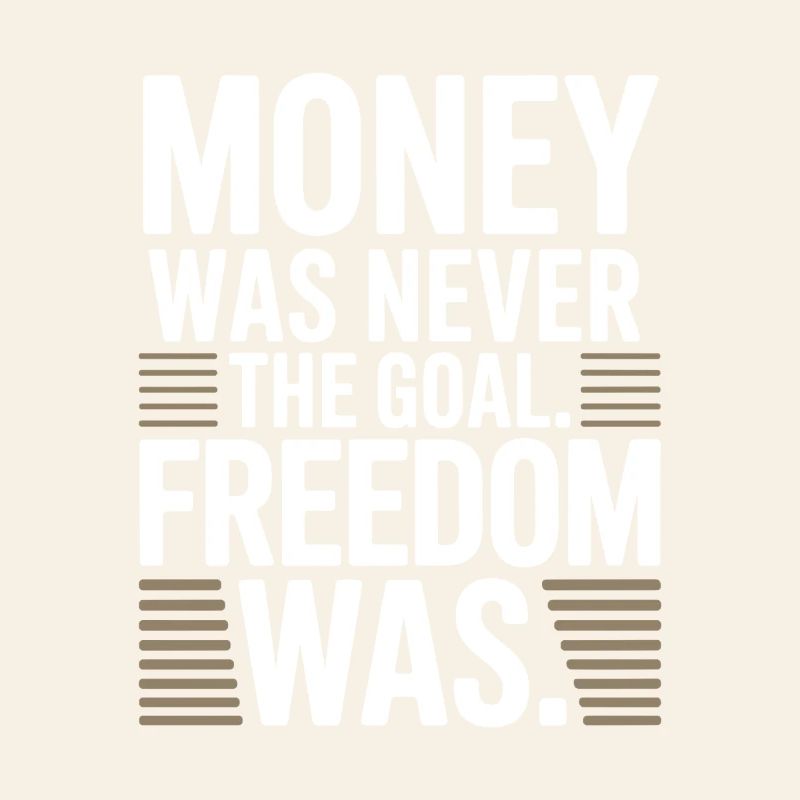Objectif financier Esprit de liberté Entrepreneur Liberté