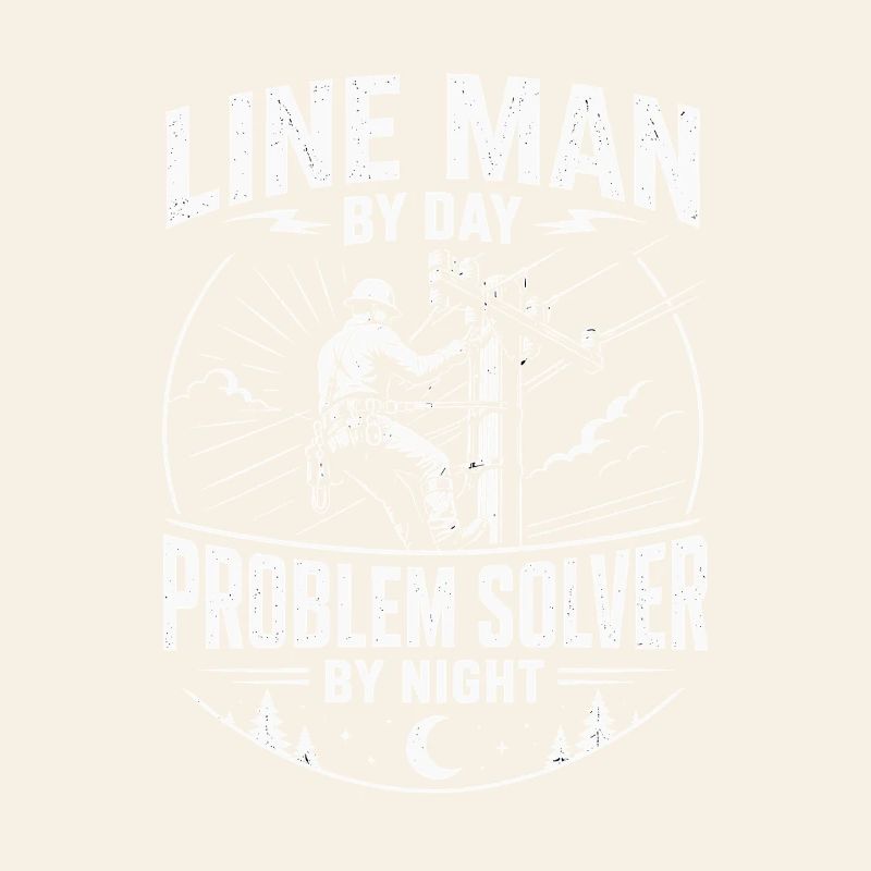Power Line Cable Technician Motif