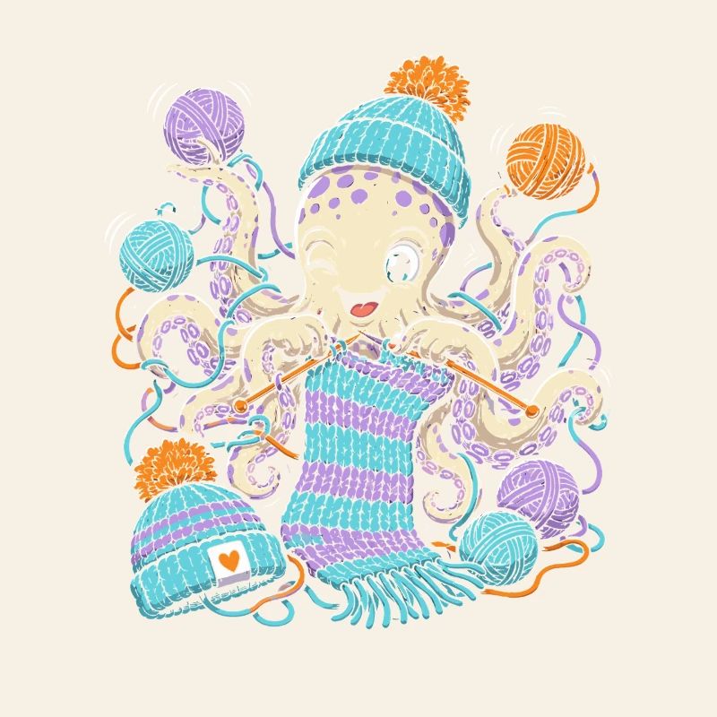 Smart Octopus Knitting Magic