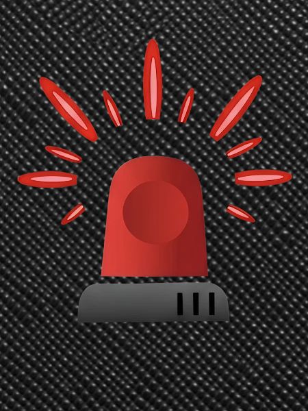 Red Siren Warning Light