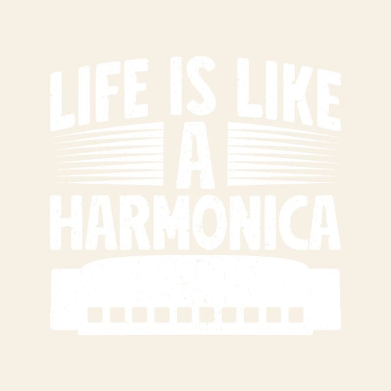 Harmonica Musican Life Is Like A Harmonica