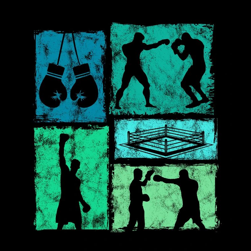 Graphique vintage de boxe pour la boxe
