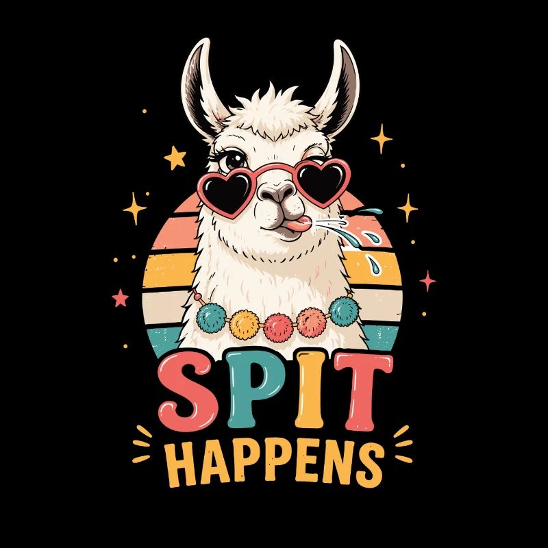 Chemise Lama Spit Happens