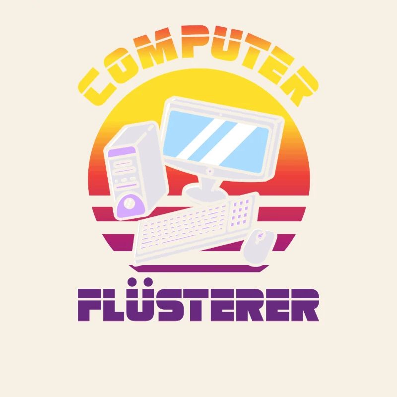 Computer Flüsterer Retro Pc Nerd It Admin Gamer