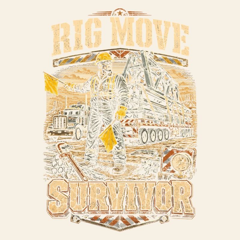 Bohrinsel Ölplattformarbeiter Rig Move Survivor
