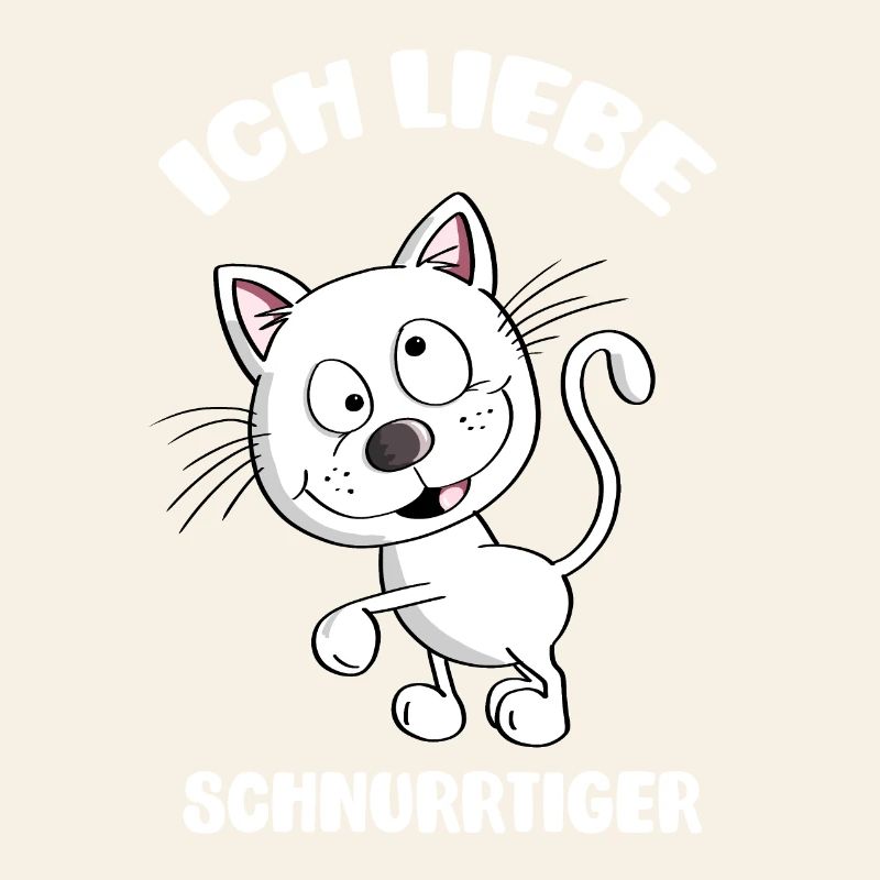 Ich Liebe Schnurrtiger - Katze - Katzen - Tiger