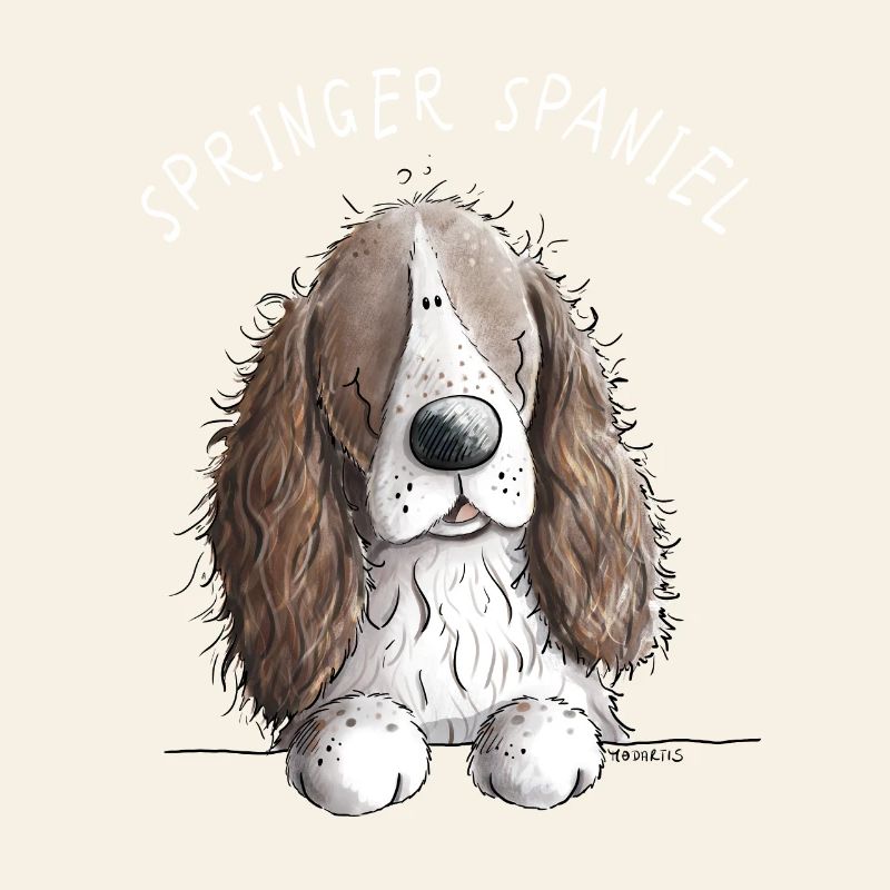 Englischer Springer Spaniel I Comic Hund Geschenk