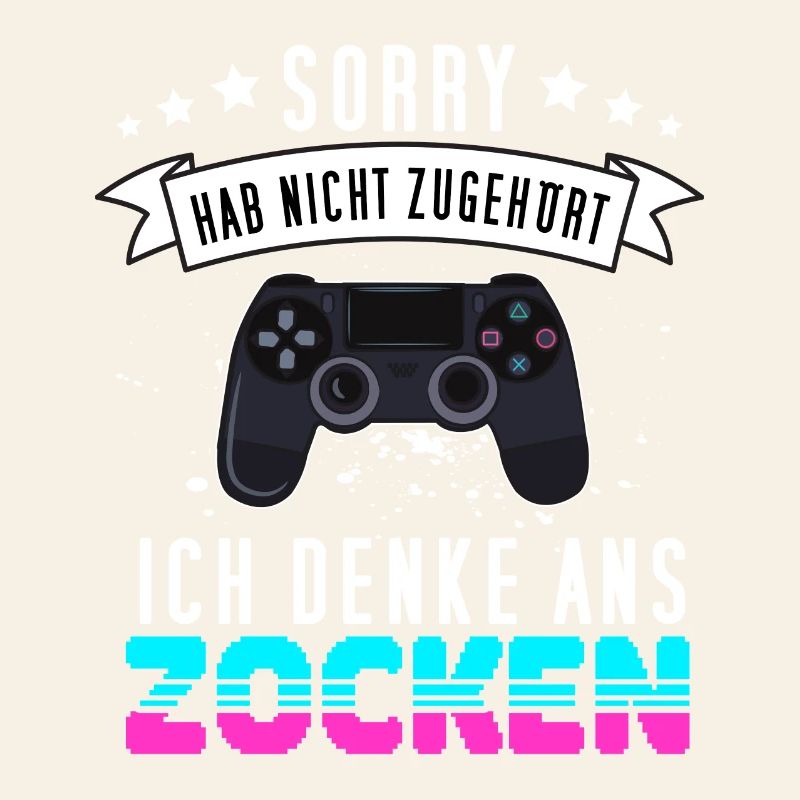 Gamer Design mit Controller - Funny Gaming Gamepad