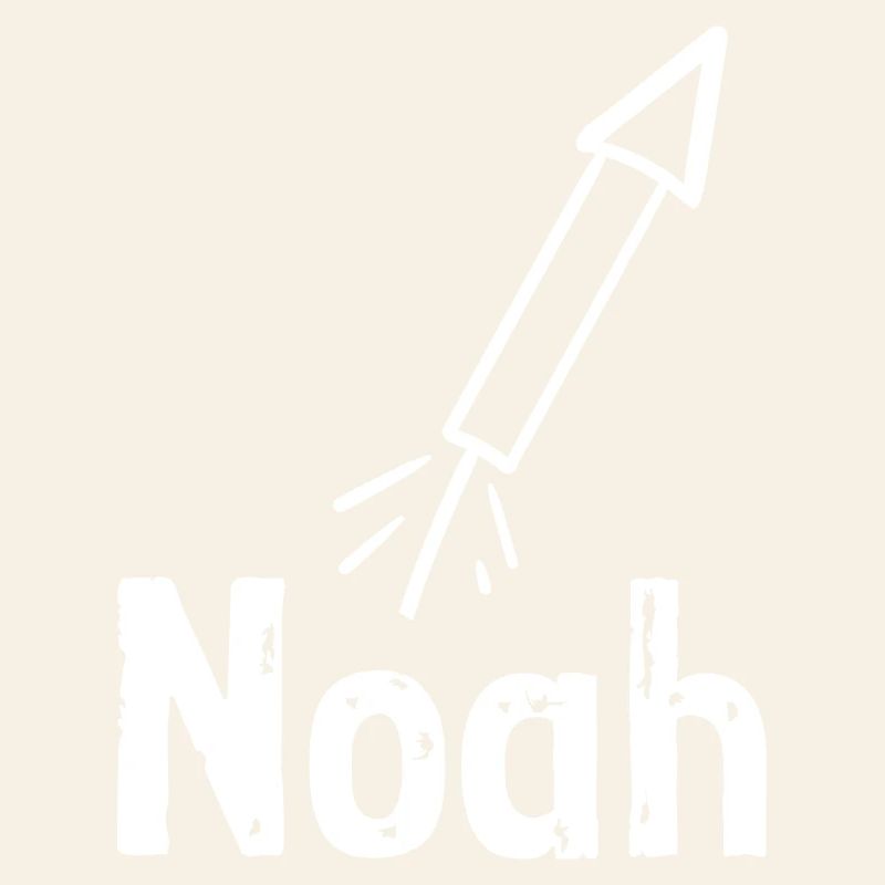 NOAH lettering with rocket VECTOR