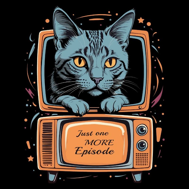 Cat on TV