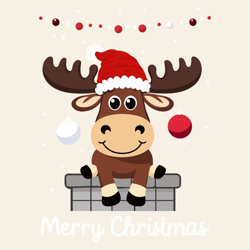 Doux orignal de Noël