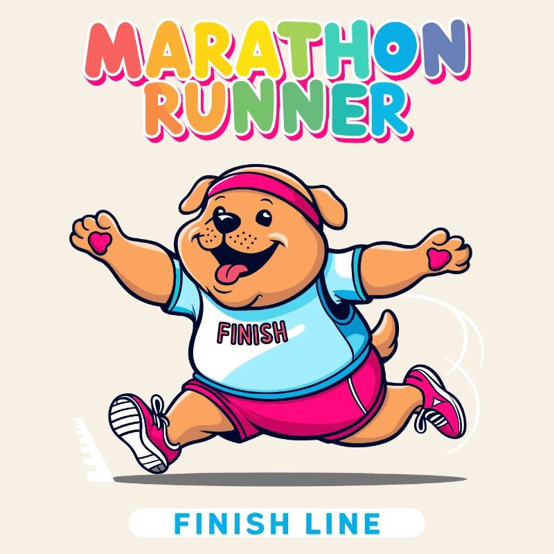 Hunde Marathonläufer