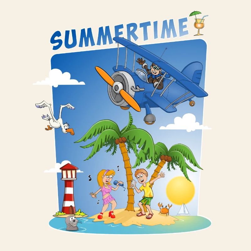 Image d’été colorée et joyeuse