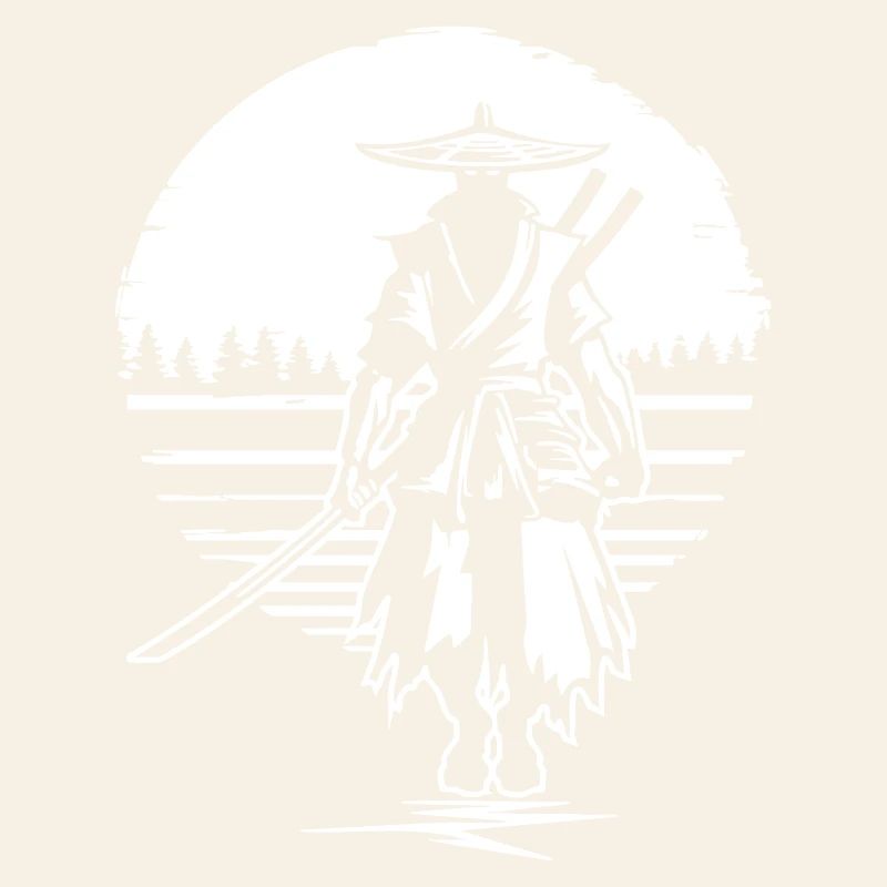 Samurai before sunset