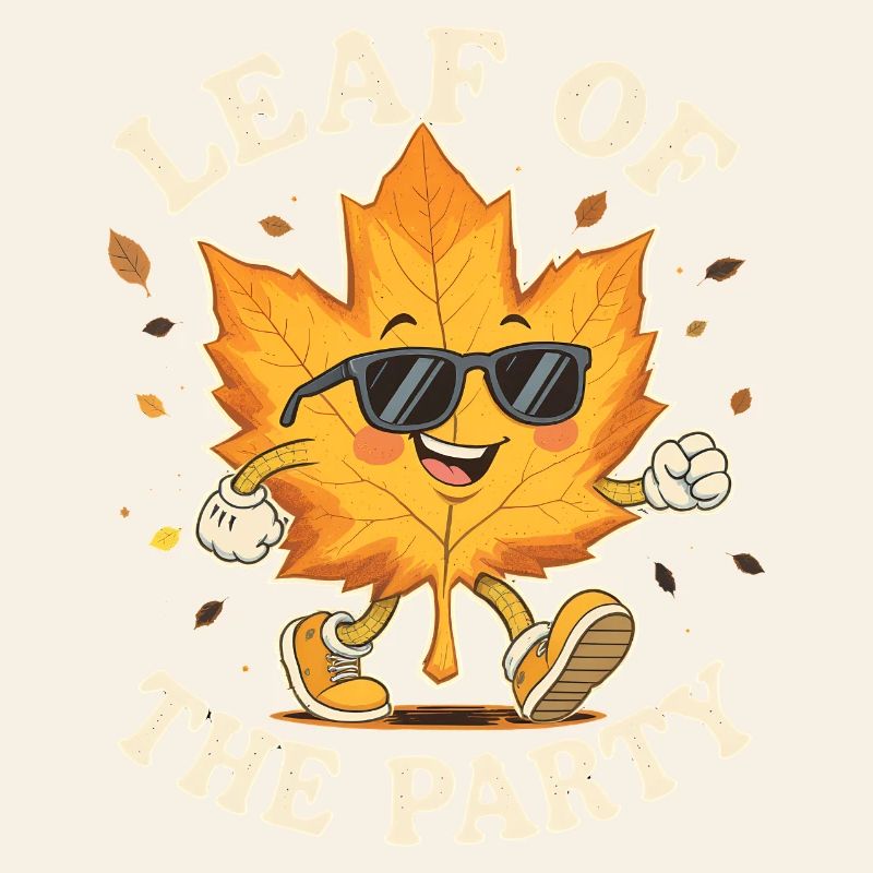 Blatt der Party Happy Fall Ernte Herbstblatt