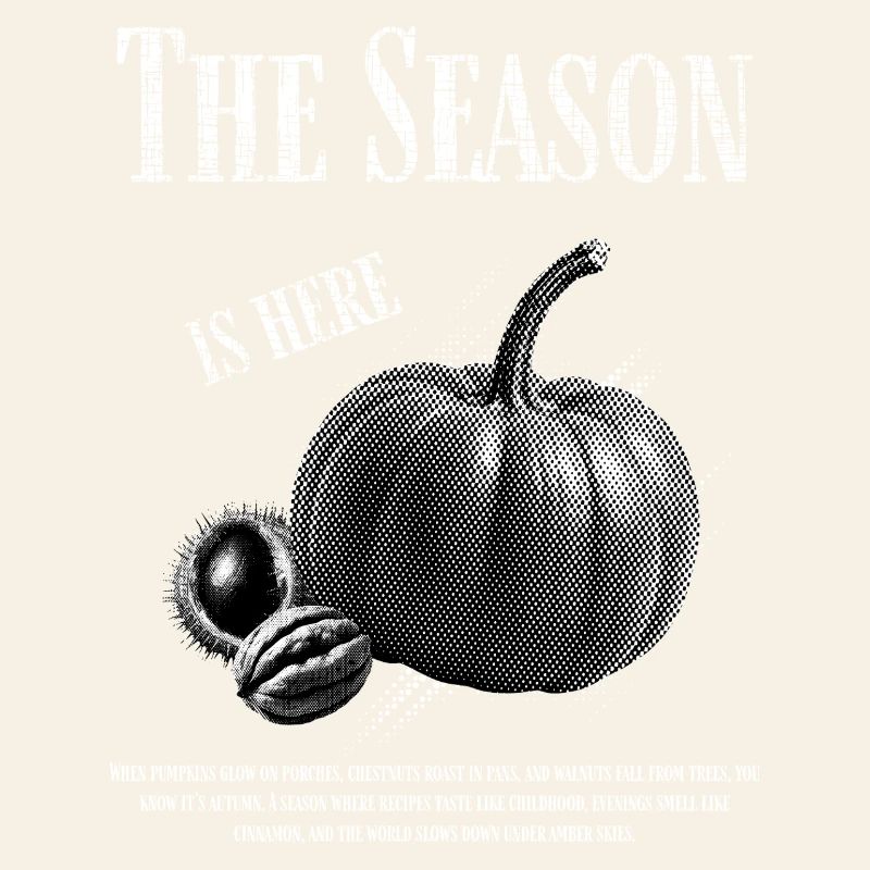 Welcome to autumn with pumpkin and nuts