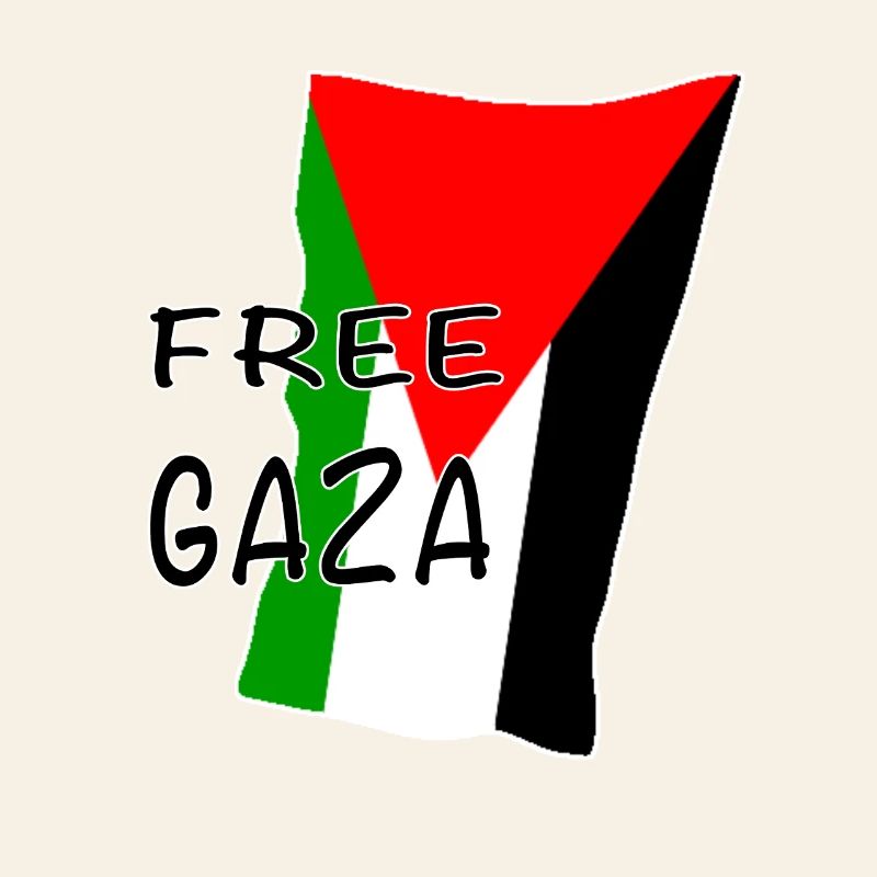 Motif du drapeau de Gaza libre