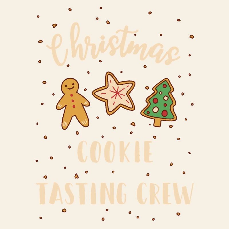 Équipe de dégustation de biscuits de Noël