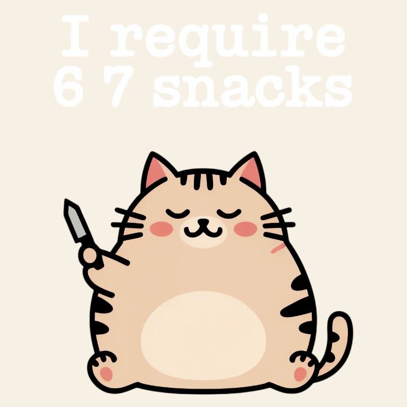 6-7 Internet Meme 6 7 Snack Cat
