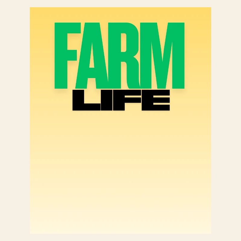 Vie à la ferme Typographie audacieuse
