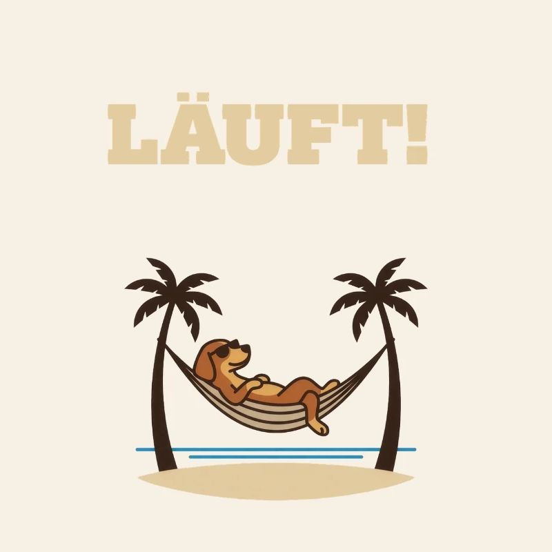 Running – Dog in Hammock