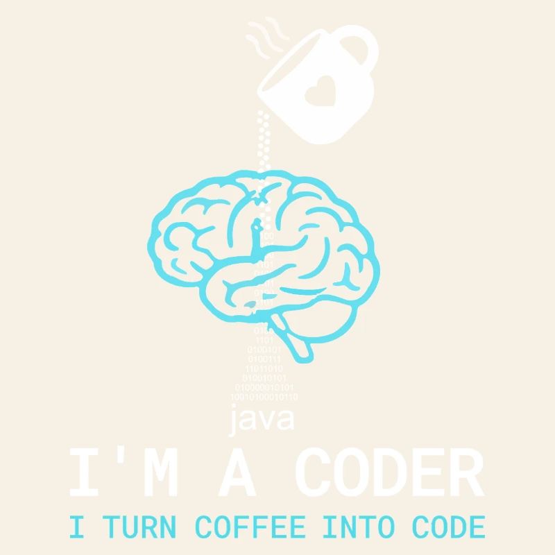 T-shirt Coder : Du café dans le code – Nerdy Programmie