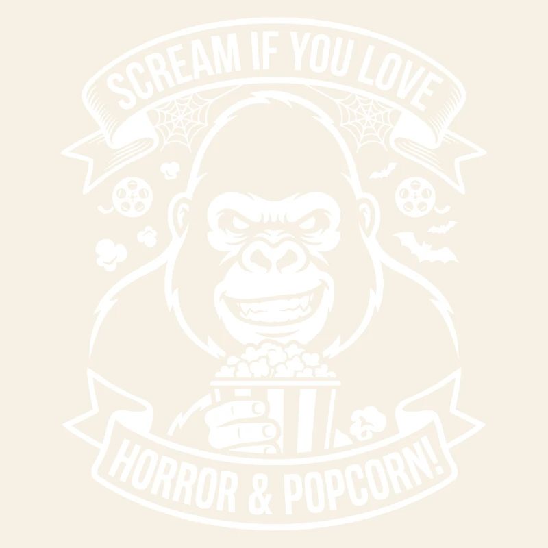 Scream Gorilla Popcorn Design