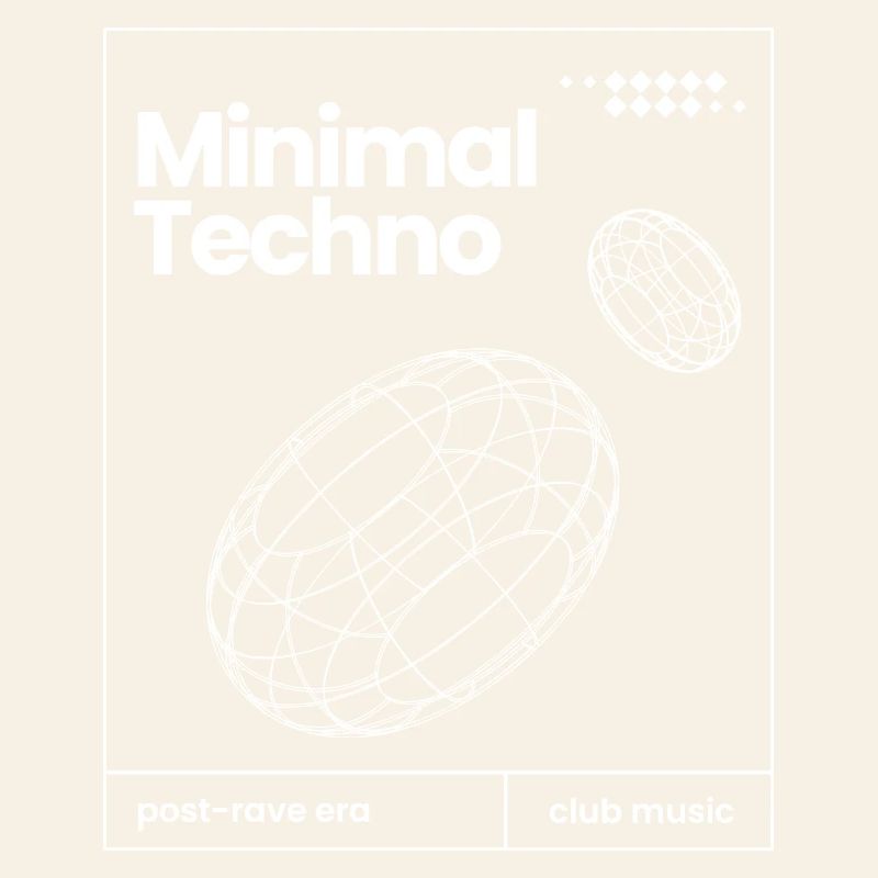 Minimal-Techno-Musik-Sphären-Design