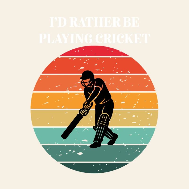 Le cricket sous le soleil rétro