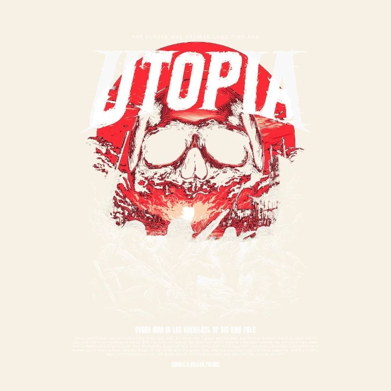 Utopia Skull Fire Red