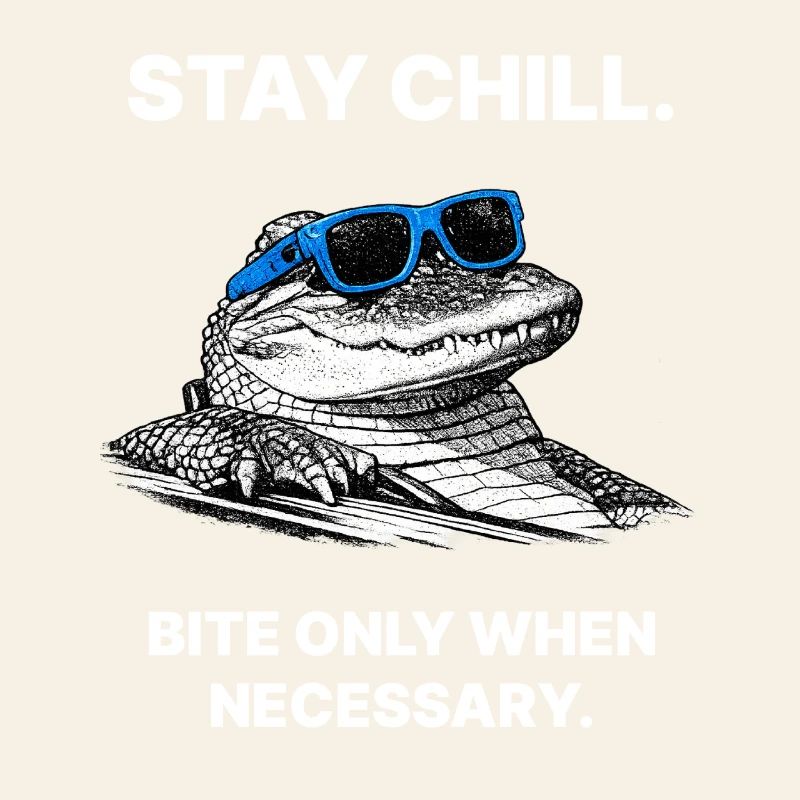 Stay Cool – Conception de mèmes Cool Alligator