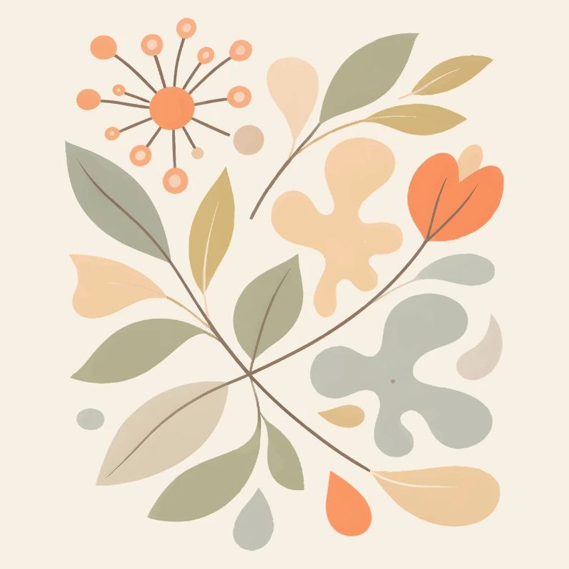 Abstract Floral Pattern Illustration