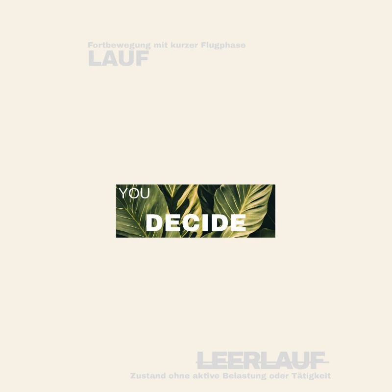 Décisions – Motif Vert Feuille