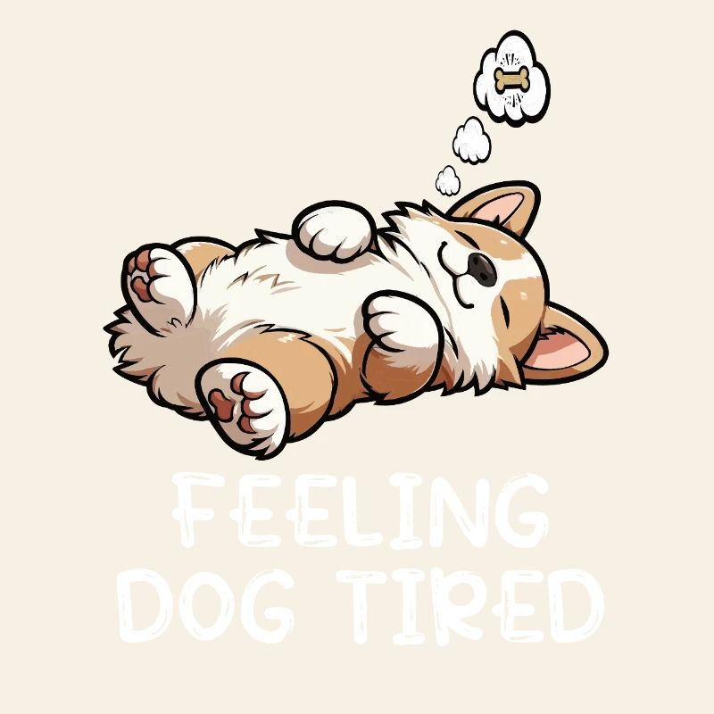 Feeling Dog Tired Corgi Corgis Welsh Corgi