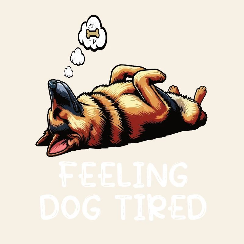 Feeling Dog Tired German Shepherd