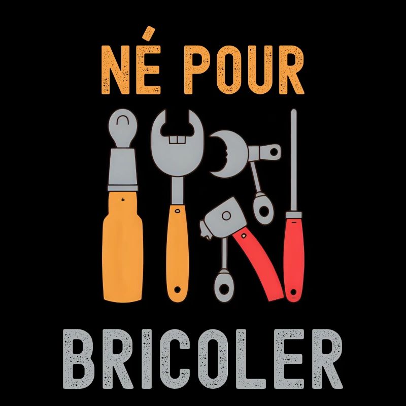 Né Pour Bricoler – Outils Colorés