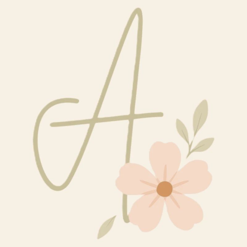 Monogramm Eine Blüte