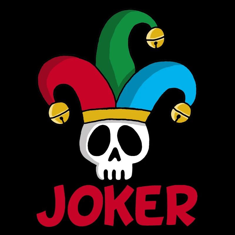 Joker and skull