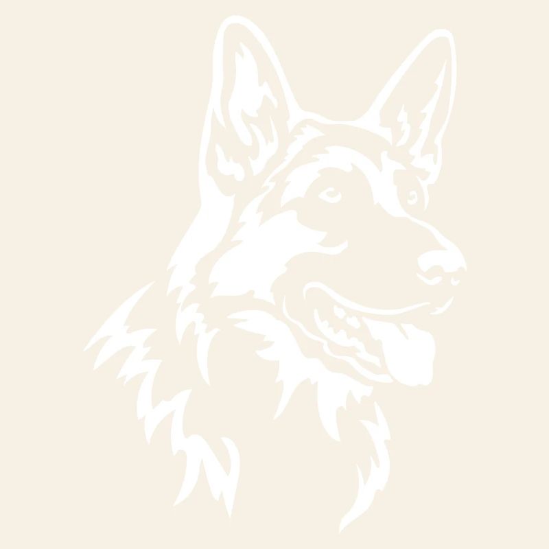 German Shepherd Head "Black Edition"