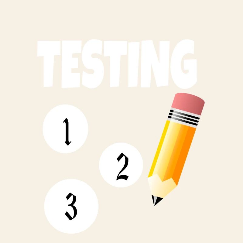 Testing 123 with pencil