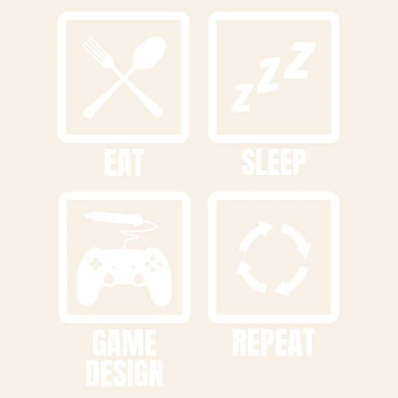 Manger le sommeil Conception du jeu Répéter