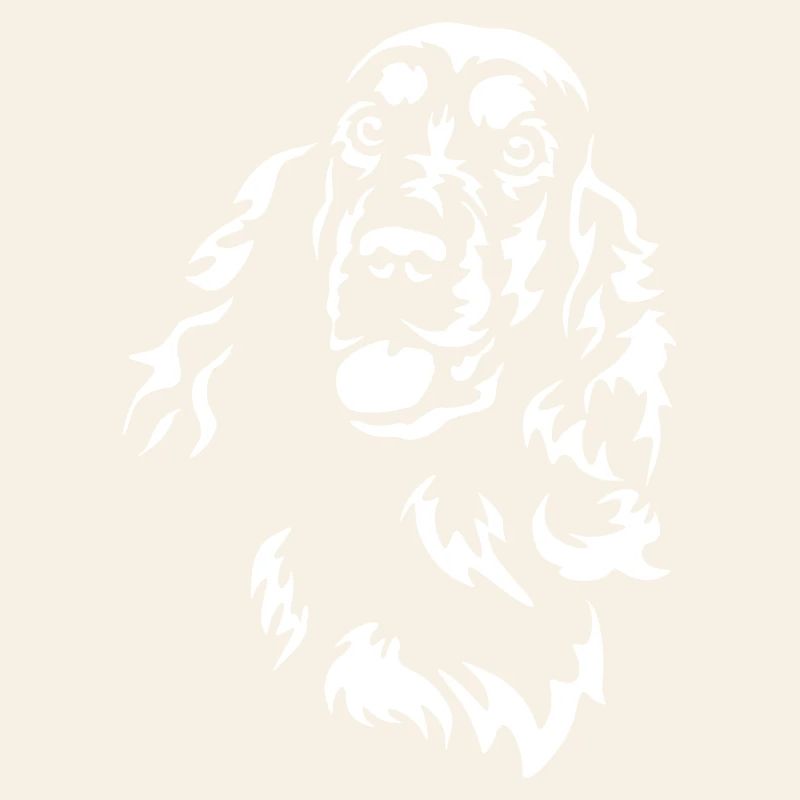 Cocker Spaniel Head « Black Edition »