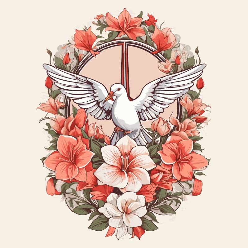Friedenszeichen mit Taube
