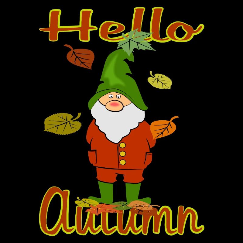 Gnomes dans les feuilles d’automne