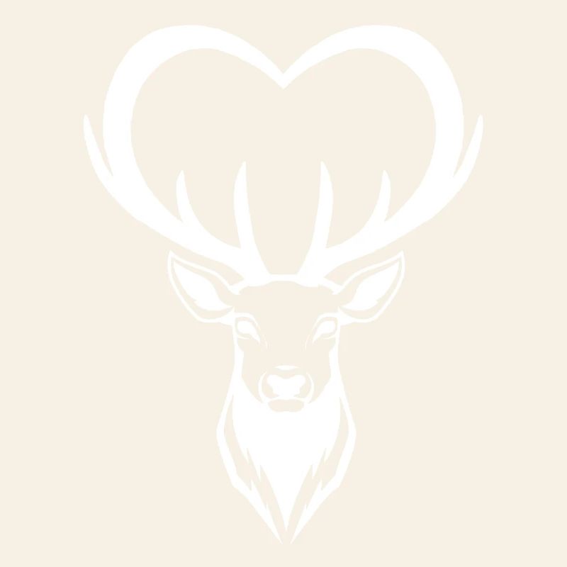 Coeur de cerf blanc